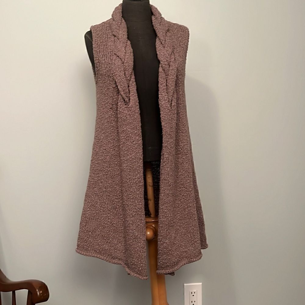 Adrienne Vittadini Open Front Sweater